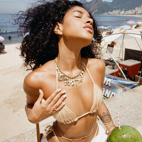 Copacabana Gold Bikini Top